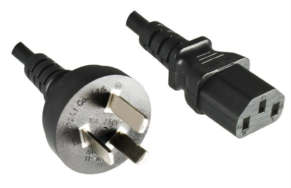 MicroConnect PE150418 Power Cable 1.8m Black H05VV-F 10A 220V Type I to C13