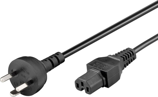 MicroConnect PE130418 Power Cable 1.8m Black C15 Coupler to C15 Coupler