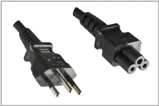 MicroConnect PE010818BRAZIL Power Cable Black 1.8m C5 Coupler 10A 250V