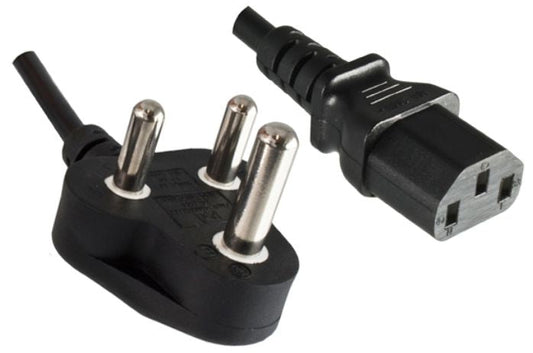 MicroConnect PE010418INDIA Power Cable 1.8m Black Type D to C13 Coupler