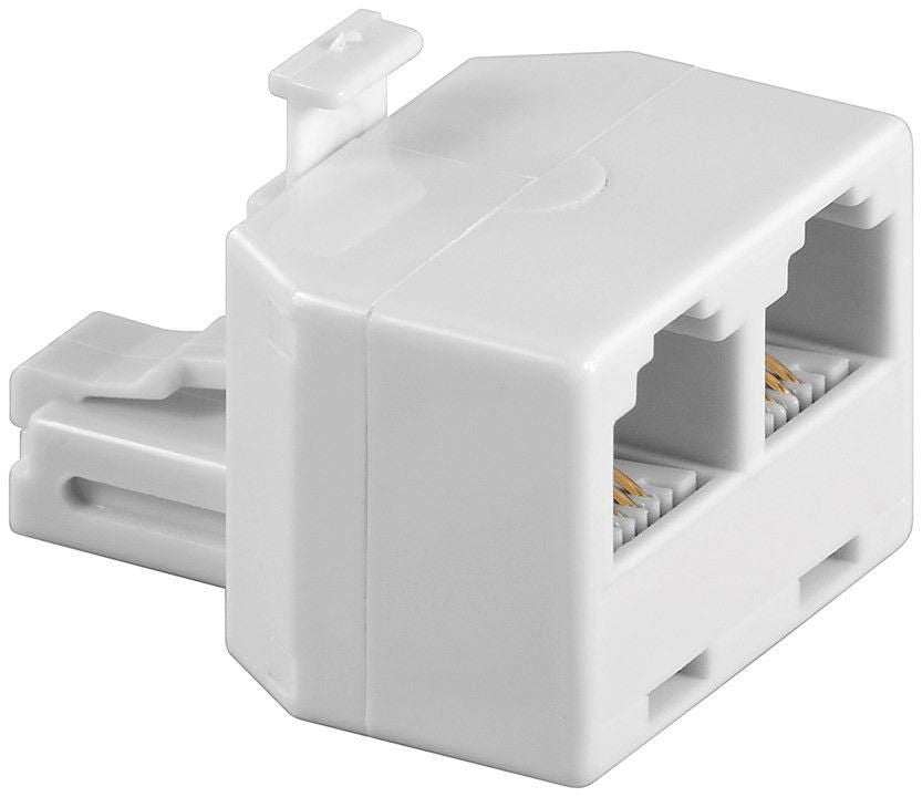 MicroConnect MPK301 Network Splitter – RJ11 2xRJ11 Male/Female Beige