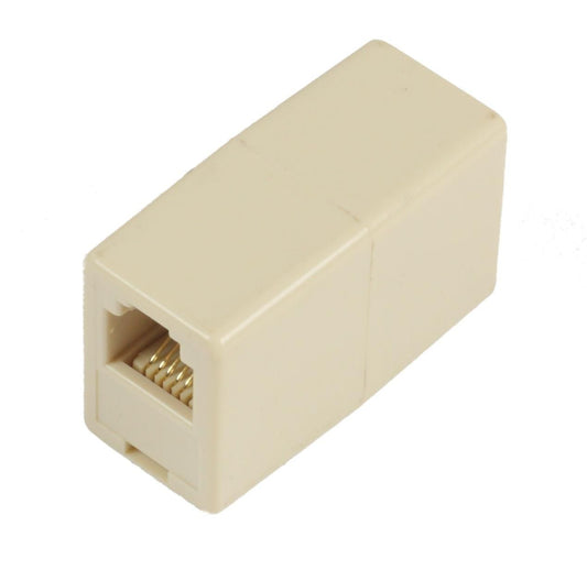 MicroConnect MPK200 RJ11 Female to Female Cable Gender Changer Adapter – White
