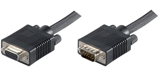 MicroConnect MONGH10B Full HD SVGA Monitor Extension Cable 10m – VGA Male to Female, Black