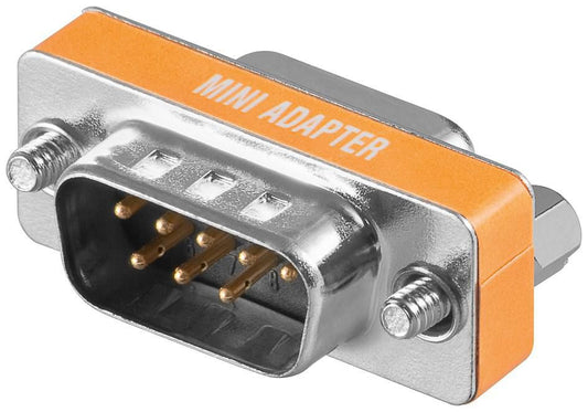 Microconnect MOD99FN DB9 Gender Changer – Metallic Null Modem Adapter