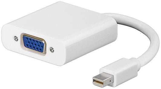 MicroConnect MDPVGA Mini DisplayPort to VGA Adapter – 15cm, Full HD, White