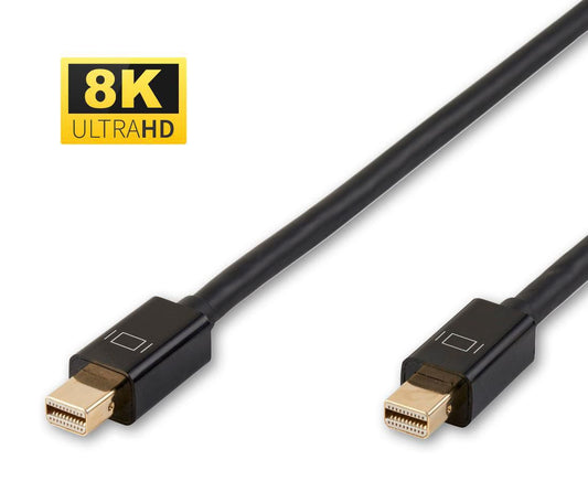 Microconnect Mini DisplayPort 1.4 Cable 2m – 8K UHD, Gold-Plated, Black