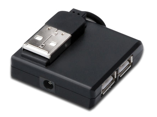 MicroConnect MC-USB2.0HUB4P USB 2.0 High-Speed 4-Port Hub – Black, 400Mbit/s