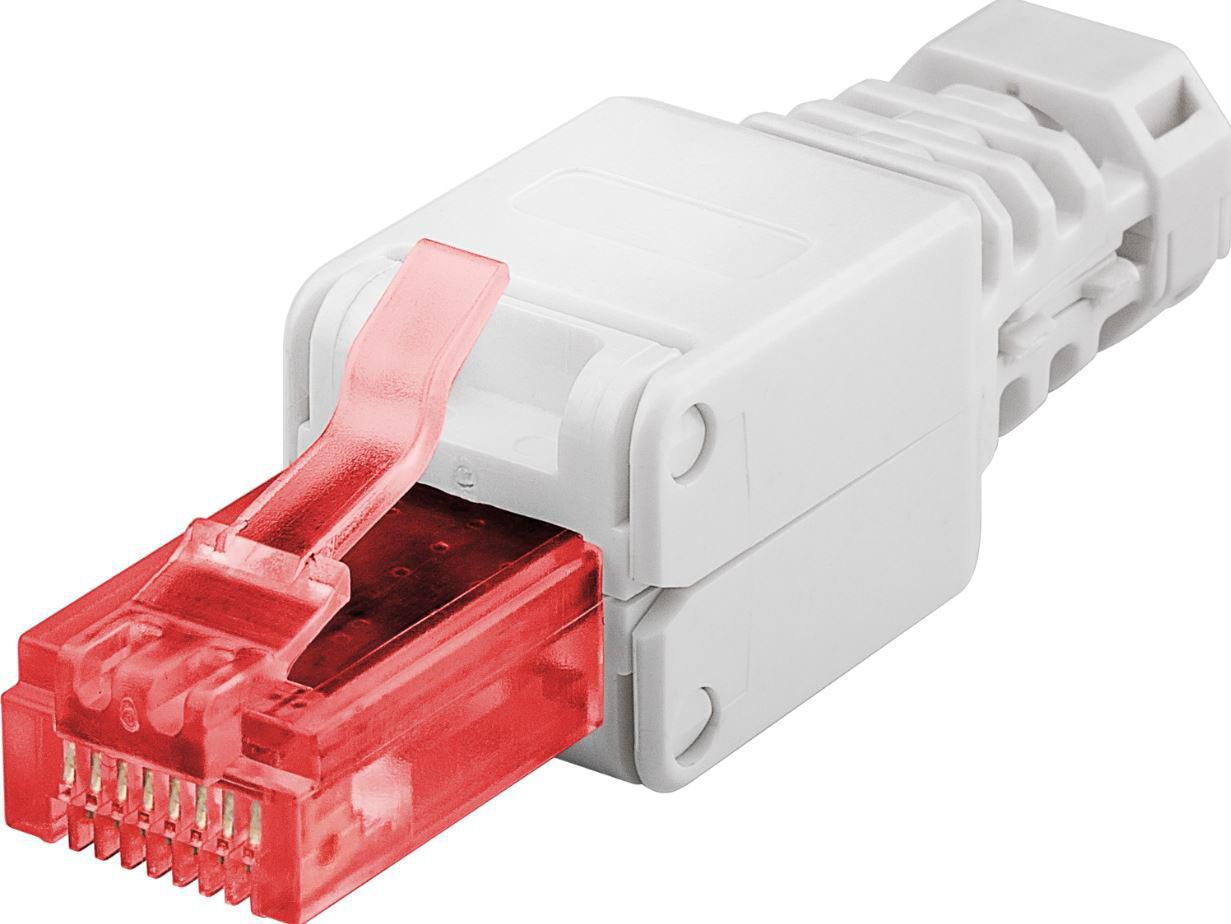 MicroConnect KON520TL RJ45 Plug Cat6 Toolless White Connector
