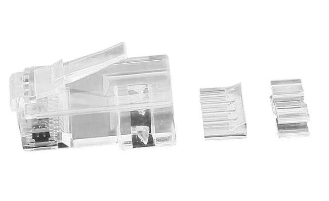 MicroConnect KON511-50 RJ45 Plug MP8P8C CAT6a 50-Pack Translucent