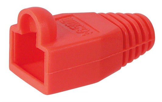 MicroConnect KON503R RJ45 Strain Relief Boot – Red (Pack of 50) Durable Network Cable Protection