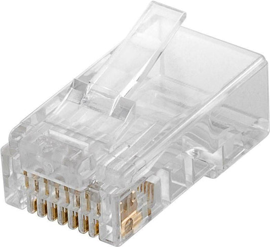 MicroConnect KON503-10 RJ45 Plug Translucent Cat5e Modular Connector 10-Pack