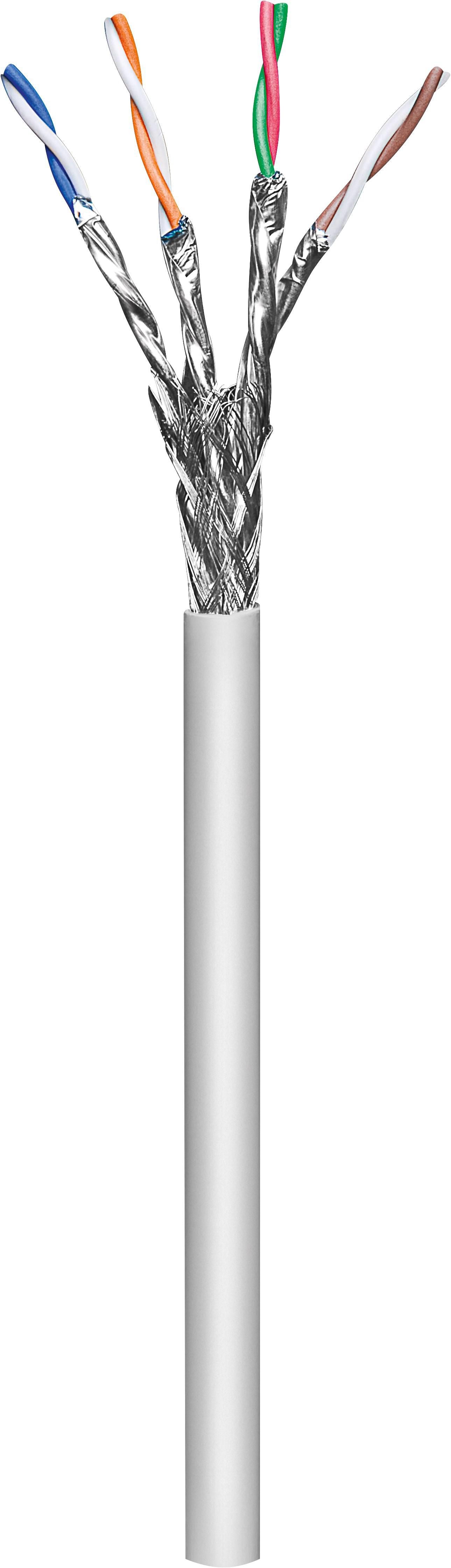 MicroConnect KAB031-050 Cat6a S/FTP Network Cable – 50m Grey LSZH Jacket 10Gbps