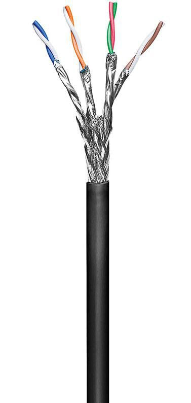 MicroConnect KAB028-100 Cat6 S/FTP Outdoor Network Cable 100m Black