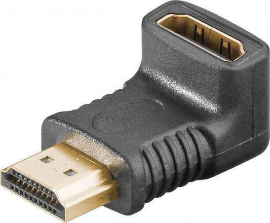 Microconnect HDMI 270° Angled Adapter – Gold-Plated, 4K Ultra HD, Black