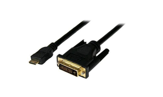 MicroConnect HDCPDVIDD HDMI Mini Type C to DVI-D Cable 1m – Gold-Plated, Full HD, Black