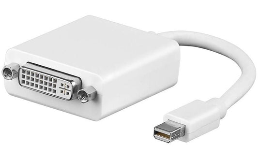 MicroConnect MDPDVI Mini DisplayPort to DVI-I Adapter – 0.15m White, RoHS Compliant