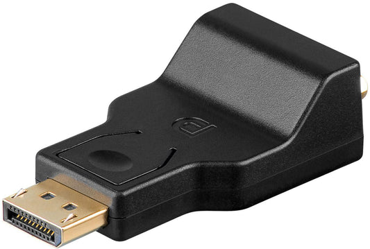 MicroConnect DPVGA DisplayPort to VGA Adapter – DP 1.2, Gold-Plated Contacts, Black