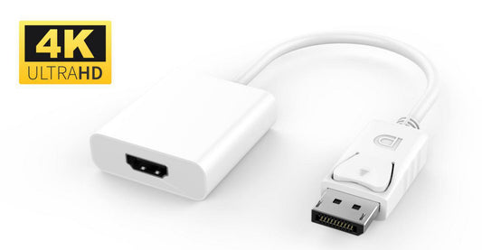 MicroConnect DPHDMI3W Active DisplayPort 1.2 to HDMI Adapter – 4K 0.15m White