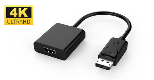 MicroConnect DPHDMI3 Active DisplayPort 1.2 to HDMI Adapter – 4K UHD, 0.15m, Black