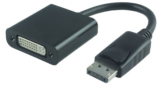 MicroConnect DPDVI015 DisplayPort 1.2 to DVI-I Adapter – Full HD 1920x1080, 0.15m, RoHS