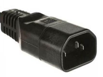 MicroConnect C14PLUG Power Plug Adapter C14 230V 10A Black