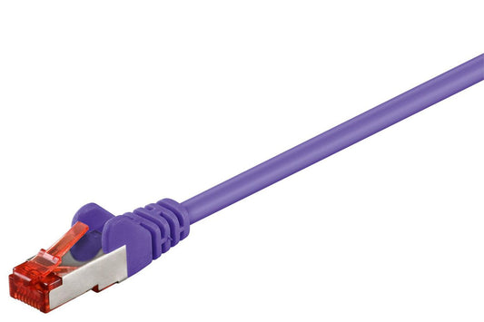 Microconnect Cat6 F/UTP Network Cable 0.25m Purple – High-Speed RJ-45 Ethernet Lead
