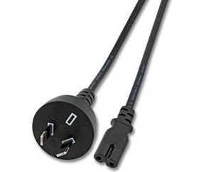 MicroConnect PE030718AUSTRALIA Power Cable 1.8m Black C7 Coupler 250V 2.5A