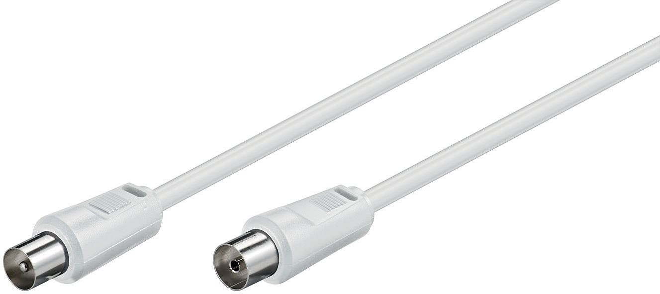 MicroConnect COAX015W Coaxial Cable 1.5m White – 75Ω Male-Female