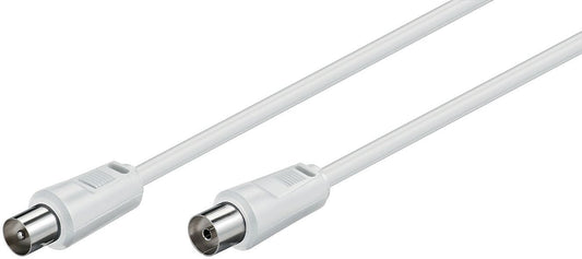 MicroConnect COAX015W Coaxial Cable 1.5m White – 75Ω Male-Female