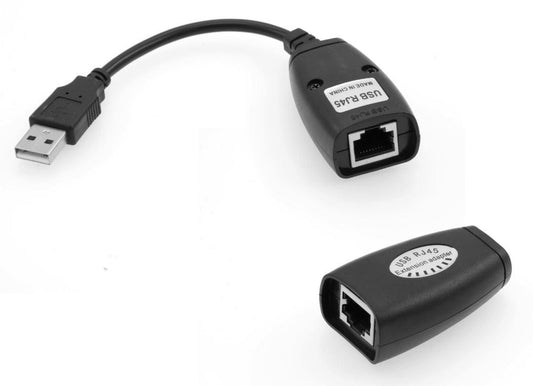 MicroConnect USBEXT60M USB 1.1 Network Extender Over Cat5, 60m, Black