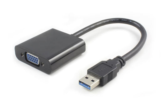 MicroConnect USB3.0VGA USB 3.0 to VGA Adapter – Full HD 1920x1080p, Black