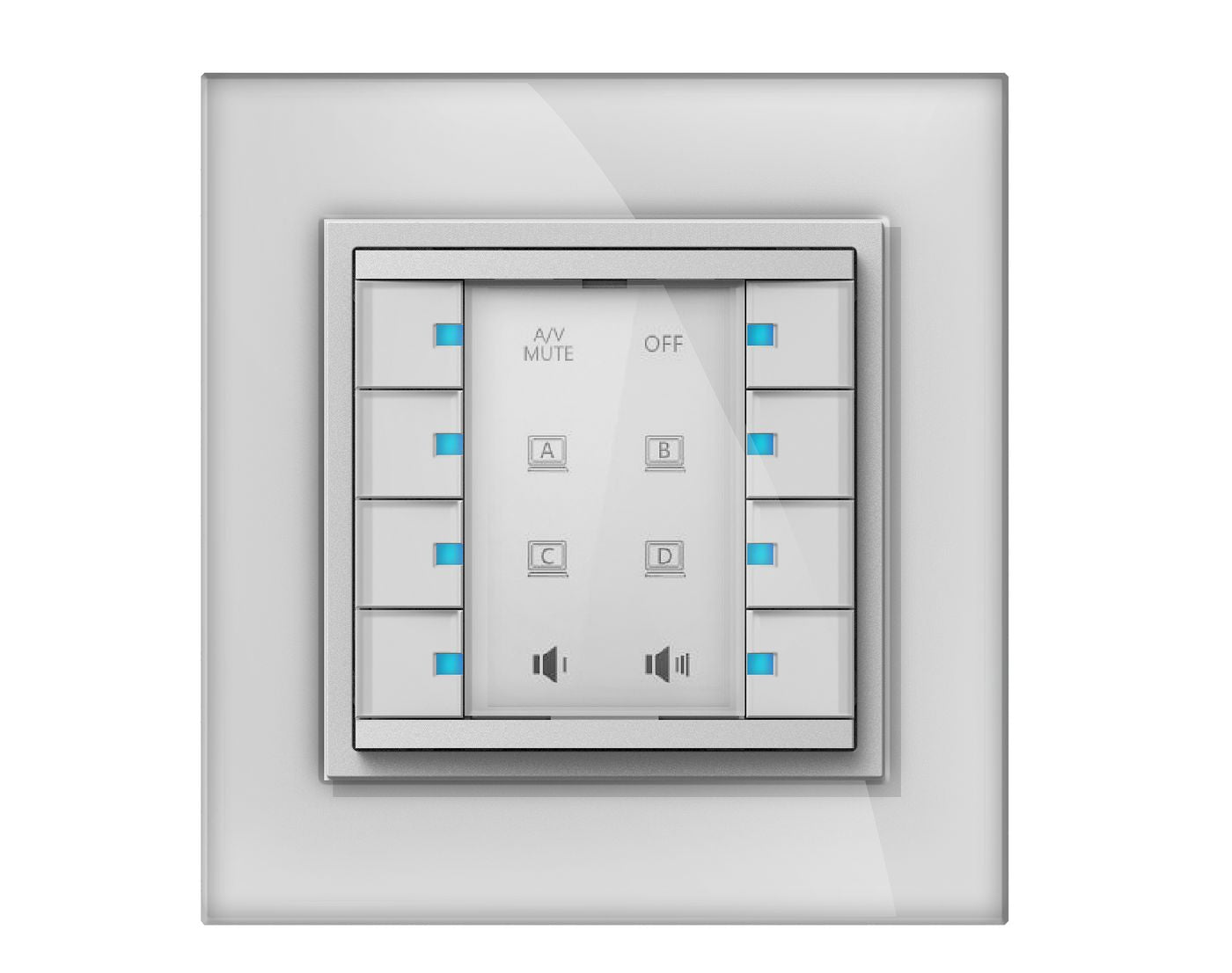 Vivolink VLCP8B Control Keypad – 8-Button Panel White DC 12V