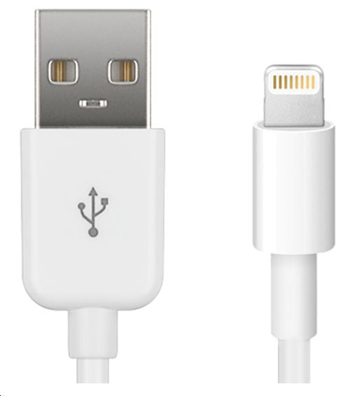 MicroConnect LIGHTNING1 Lightning Cable 1m White – USB 2.0 MFI Certified