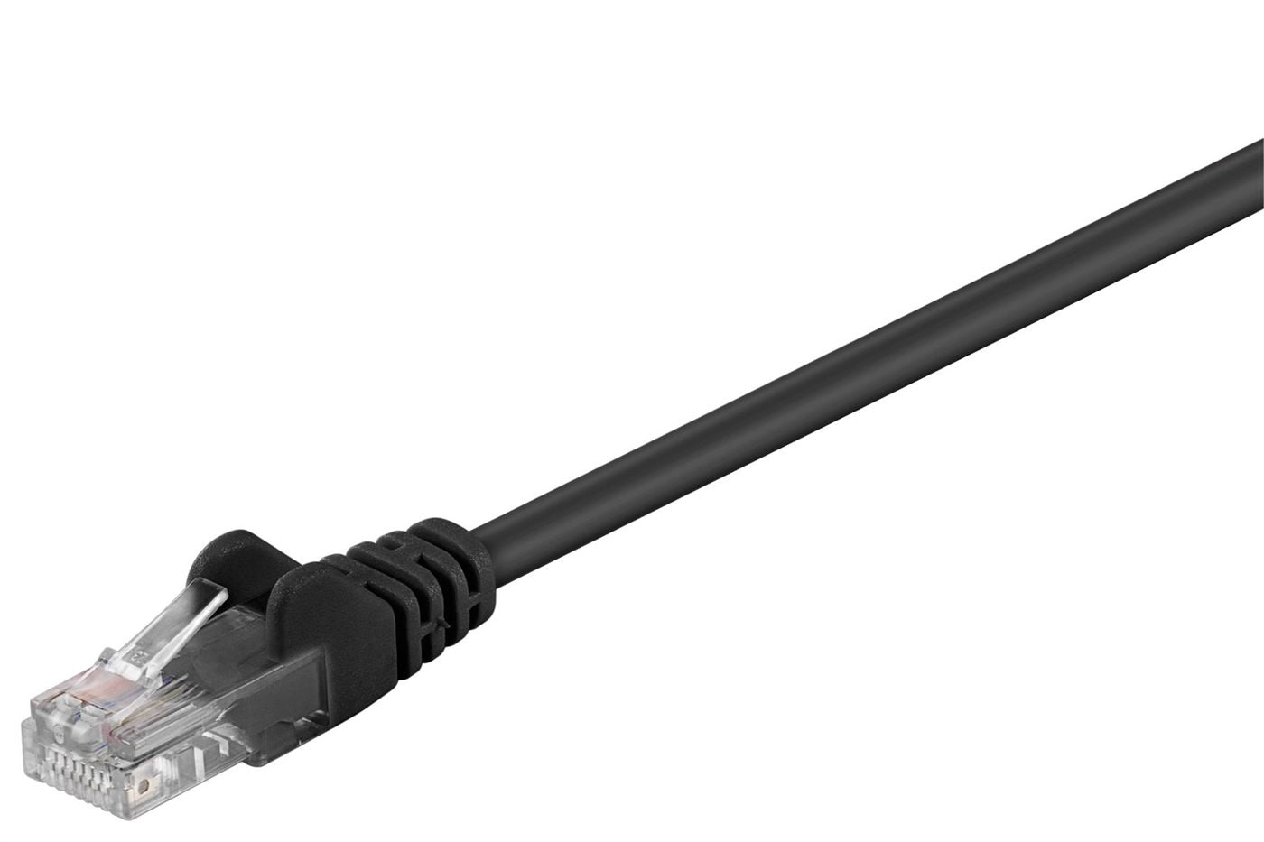 Microconnect 5m Cat5e U/UTP Ethernet Network Cable – Black, RJ-45, 1000Mbps
