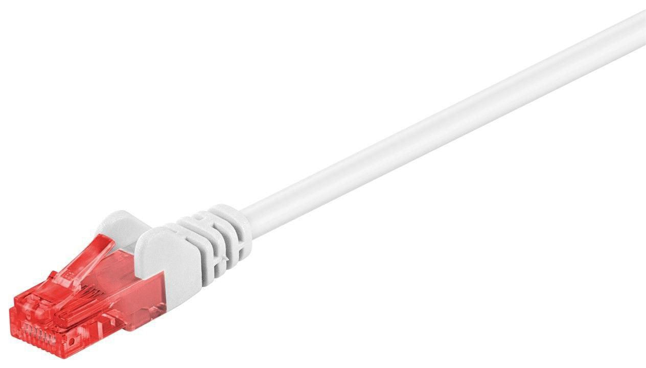 Microconnect Cat6 U/UTP Network Cable 15m White – RJ-45, 10Gbps, RoHS