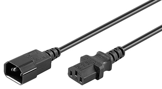 MicroConnect PE040650 Power Cable 5m C13 Female to C14 Male 10A 250V Black