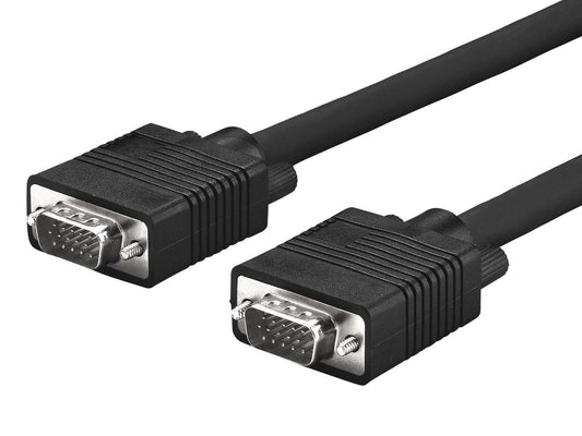 MicroConnect MONGG15B Full HD SVGA HD15 Monitor Cable 15m – VGA, Gold-Plated, 1920x1080p