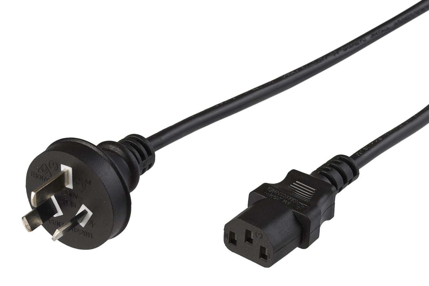 MicroConnect PE010418AUSTRALIA Power Cable 1.8m Black 10A 250V C13 Coupler