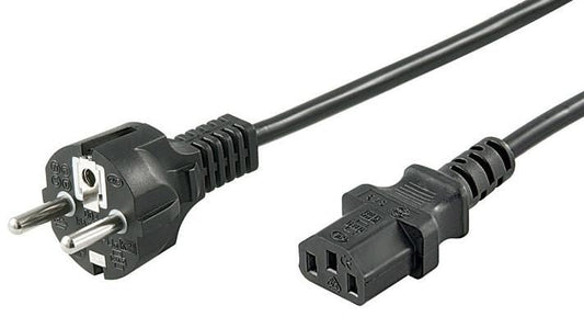 MicroConnect PE0204100 Power Cable 10m Black CEE7/7 to C13 Coupler 10A 250V