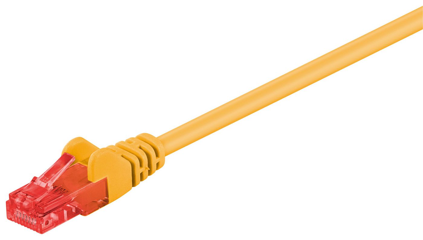 Microconnect Cat6 U/UTP Network Cable 0.25m Yellow – RJ-45 High-Speed Ethernet