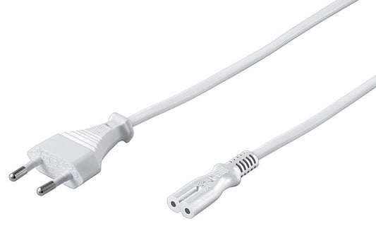 MicroConnect PE0307100W White Power Cable 10m C7 Coupler 250V 2.5A
