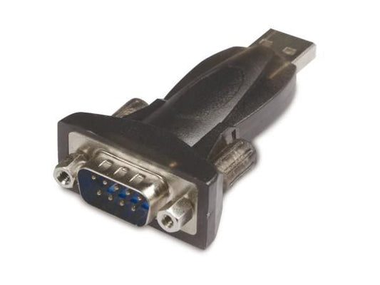 MicroConnect USBADB9FC Cable Gender Changer – RS232 USB A Black FTDI