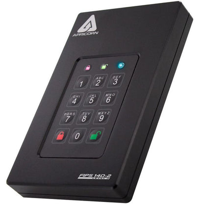 Apricorn AFL3-2TB External SSD – 2TB, Hardware Encryption, Keypad, USB 3.2