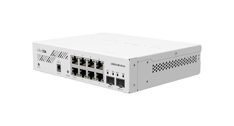 MikroTik CSS610-8G-2S+IN Network Switch – 8-Port Gigabit, 2 SFP+, PoE, IP20