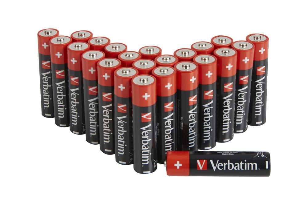 Verbatim 49504 AAA Alkaline 1.5V Single-use Batteries – 24 Pack