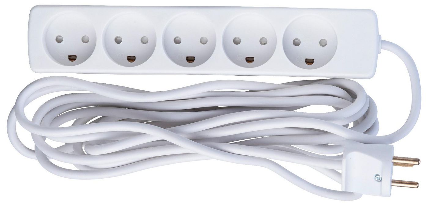 MicroConnect GRU0055WDK Power Strip 5m 5 AC Outlets Type K White