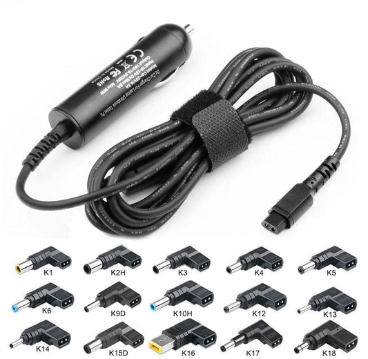 CoreParts MBXUN-90W-DC0001 Universal Car Adapter 90W – Multi-Plug DC Power, CE Certified