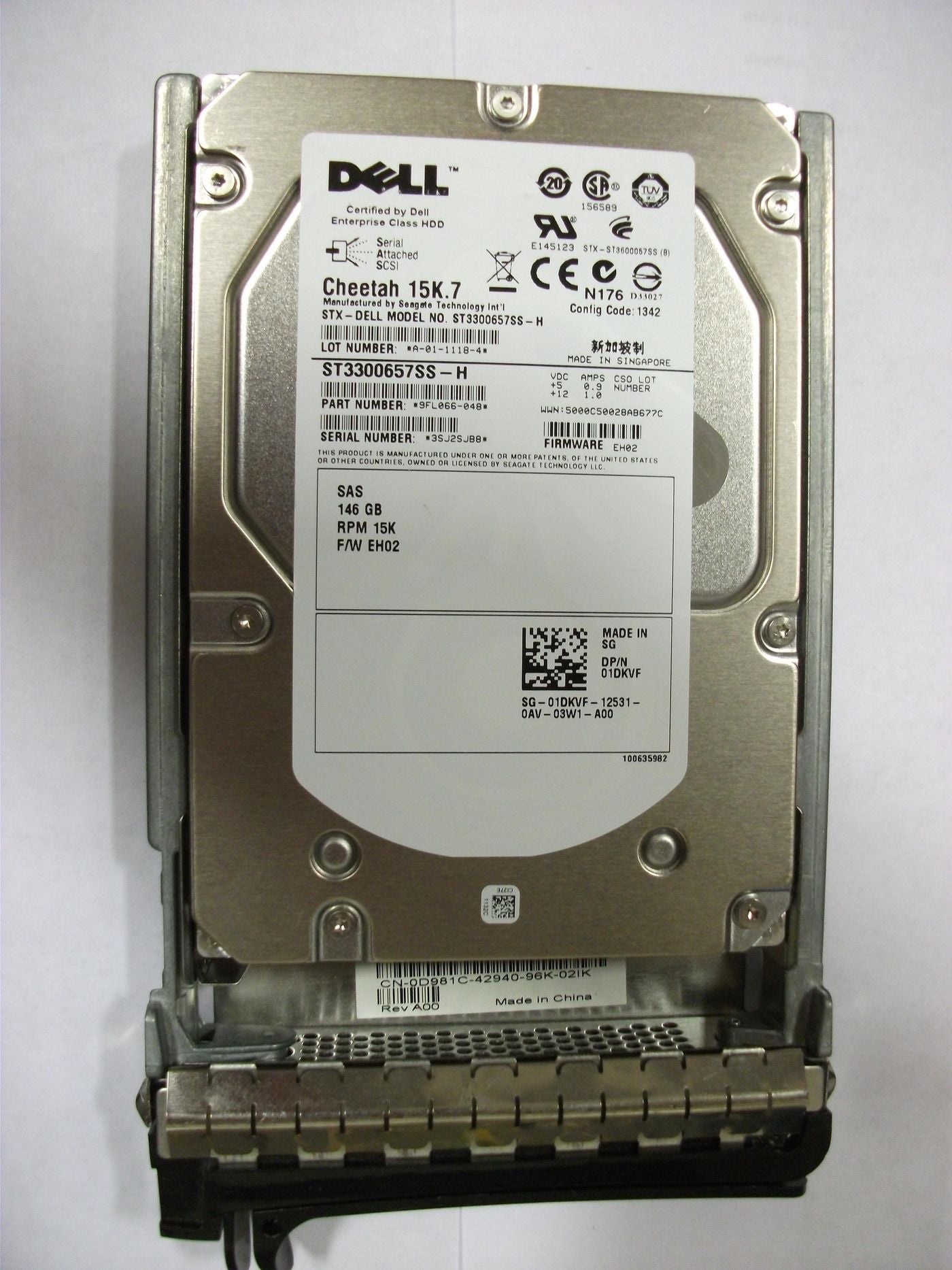 CoreParts MS-1DKVF 146GB 15,000RPM 3.5in SAS Internal HDD - High-Performance Storage