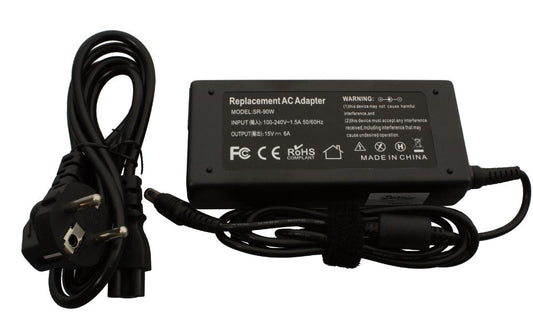 CoreParts MBA1138 90W 15V 6A Power Adapter – CE Certified, EU Plug, AC-to-DC