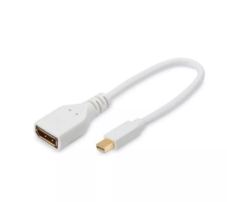 Microconnect Mini DisplayPort to DisplayPort Cable 0.15m – White, 4K, RoHS Certified
